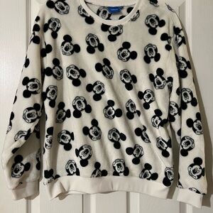 Disney Women's Mickey Mouse Sweater - Black and White